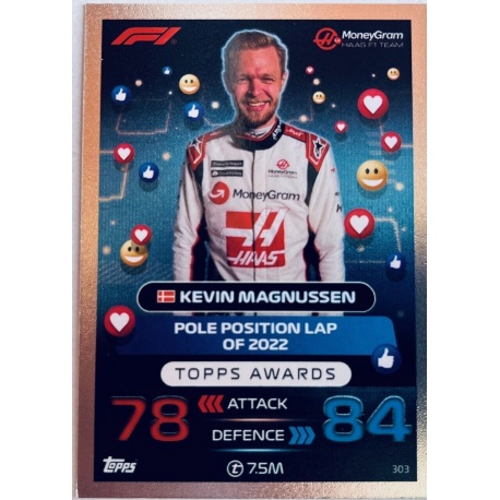 Kevin Magnussen Topps Awards 303