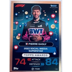 Pierre Gasly Topps Awards 304