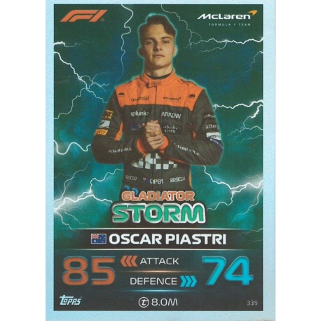 Oscar Piastri Storm F1 Gladiators 335