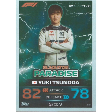 Yuki Tsunoda Paradise F1 Gladiators 340