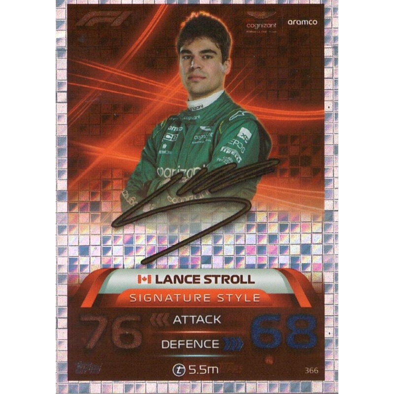 Buy Cards Lance Stroll Signature Style Topps F1 Turbo Attax 2023