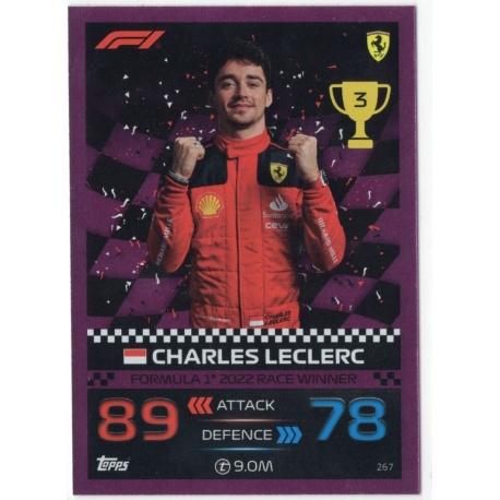 Buy Cards Charles Leclerc Pink Parallel F1 2022 Race Winners Topps 