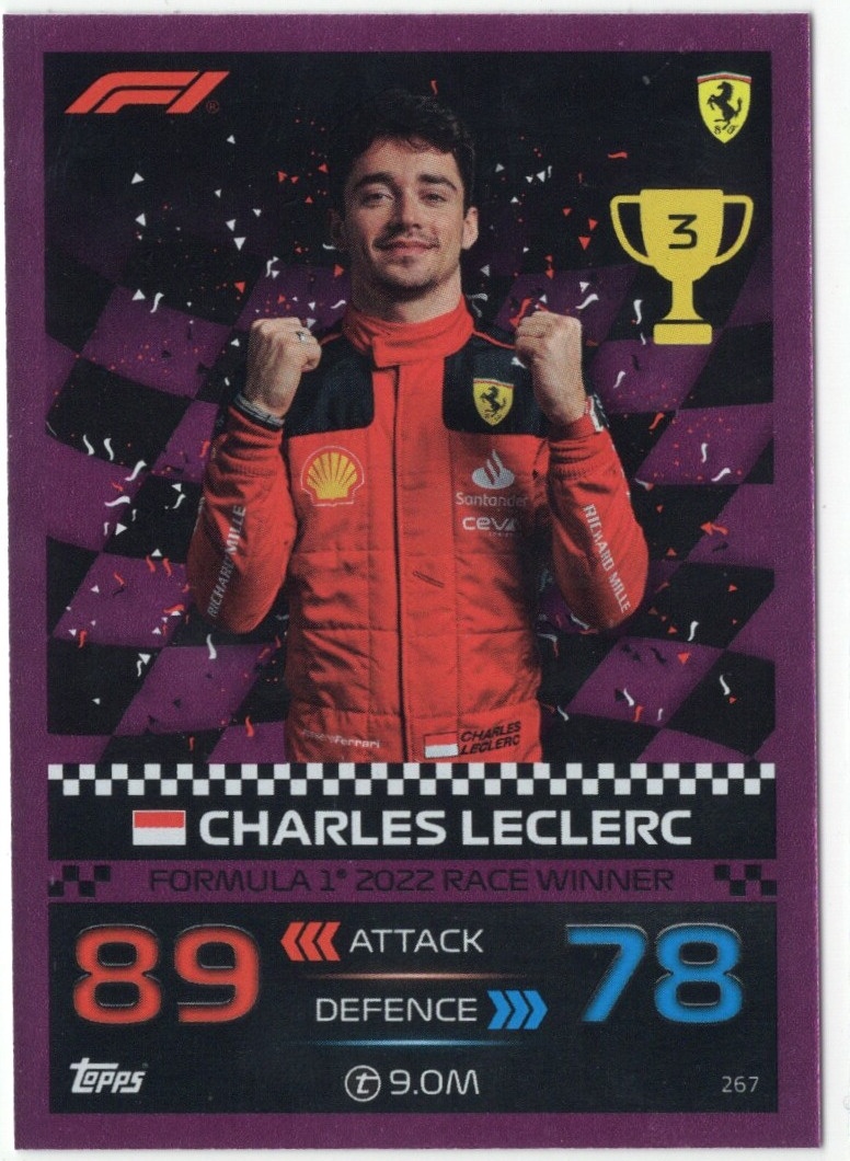 名作 Charles Leclerc Gold Topps パラレル f1 カード