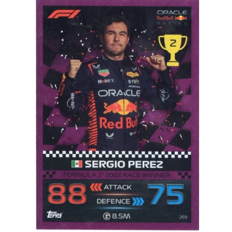 Sergio Perez Pink Parallel F1 2022 Race Winners 269