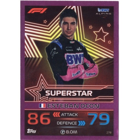 Esteban Ocon Pink Parallel F1 Superstars 278