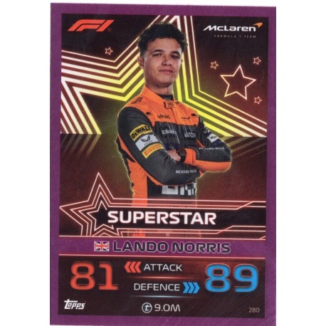 Lando Norris Pink Parallel F1 Superstars 280