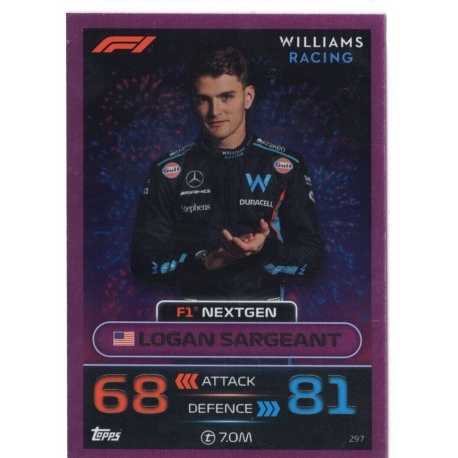 Logan Sargeant Pink Parallel F1 NEXTGEN 297