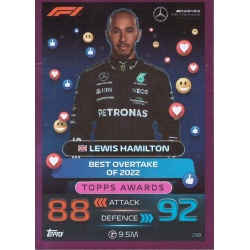 Lewis Hamilton Pink Parallel Topps Awards 298