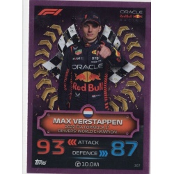 Max Verstappen Pink Parallel Champion Cards 307