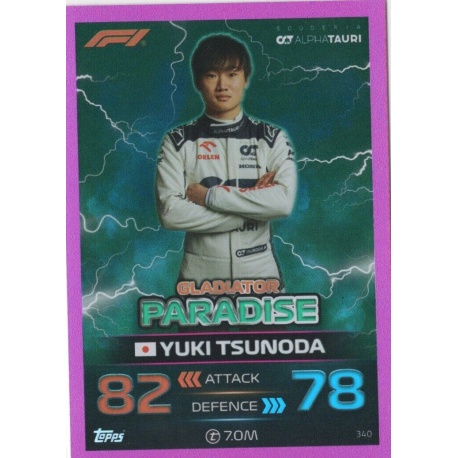 Yuki Tsunoda Paradise Pink Parallel F1 Gladiators 340