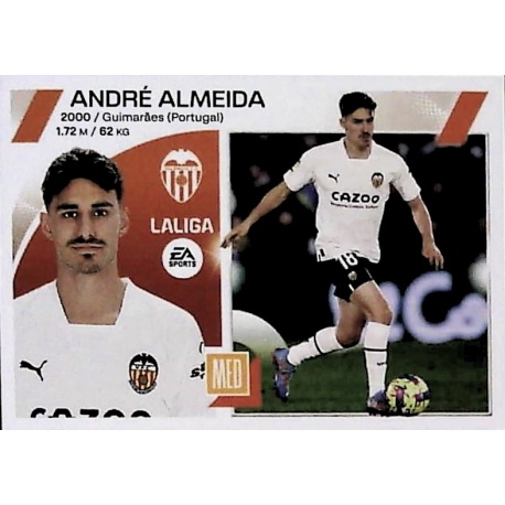 Venta Cromo André Almeida Valencia Panini Liga Este 2023-24