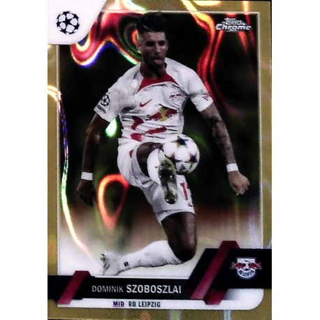 Dominik Szoboszlai Gold Lava Refractor RB Leipzig 171