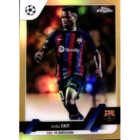 Ansu Fati Gold Refractor 37/50 Barcelona 193