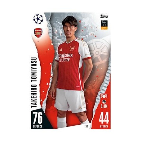 Takehiro Tomiyasu Arsenal 34