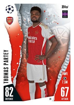 Buy Cards Thomas Partey Arsenal Match Attax UCC 2023/24