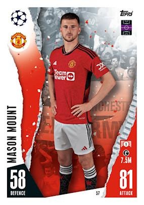 Sale Cards Mason Mount Manchester United Topps Match Attax 2023-24