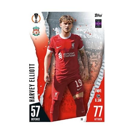 Buy Cards Harvey Elliott Liverpool Match Attax 23/24 Topps