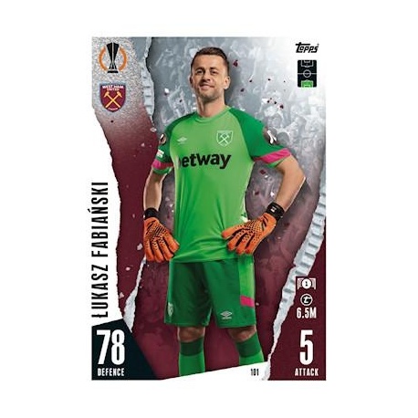 Łukasz Fabiański West Ham United 101