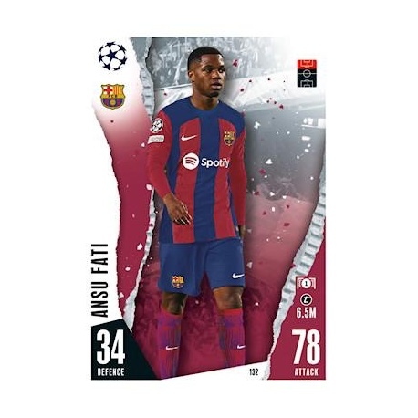 Oferta Trading Card Ansu Fati Barcelona Topps Match Attax 2023/24