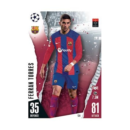 Venta Cromo Ferrán Torres Barcelona Panini Liga Este 2023-24