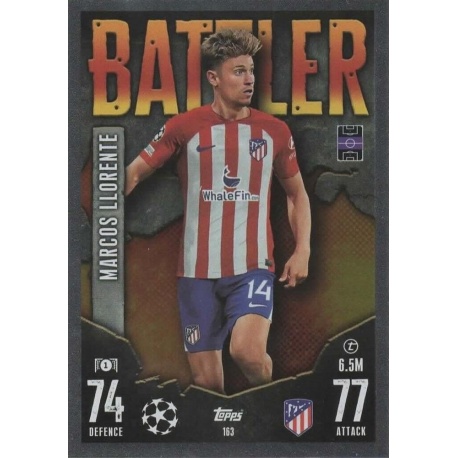 Marcos Llorente Battler Atlético Madrid 163