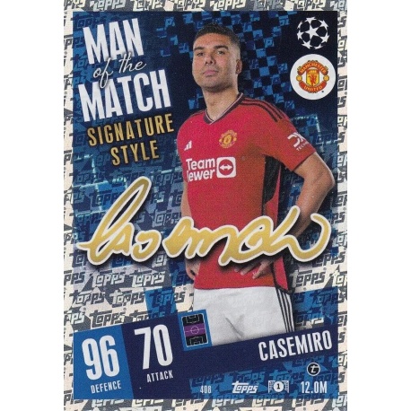 Casemiro Man of the Match Signature Style Manchester United 408