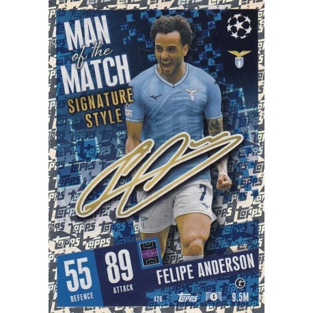 Felipe Anderon Man of the Match Signature Style SS Lazio 426