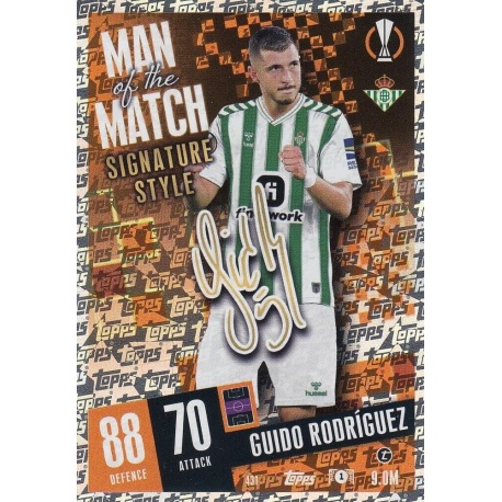 Guido Rodríguez Man of the Match Signature Style Real Betis 431