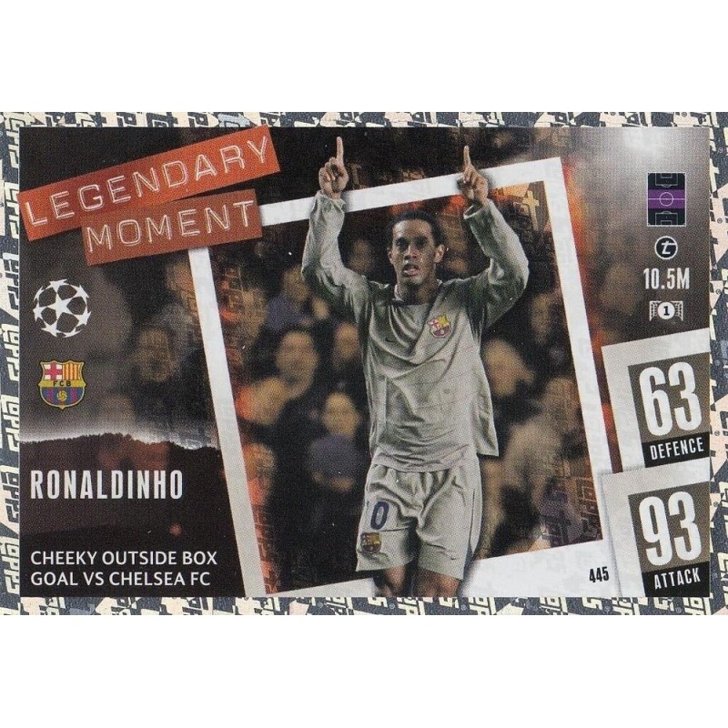 Offer Soccer Cards Ronaldinho Barcelona Legendary Moment Topps Match