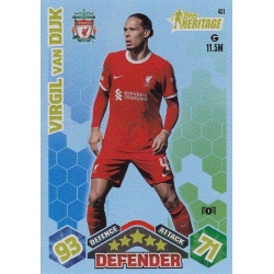 Virgil van Dijk Topps Heritage Liverpool 451