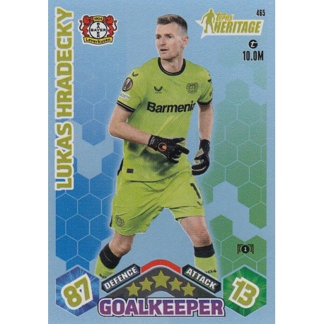 Lukas Hradecky Topps Heritage Bayer 04 Leverkusen 465