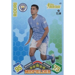 Rodri Topps Heritage Manchester City 471