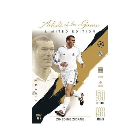 Zinedine Zidane Artists of the Game Limited Edition Real Madrid AG3