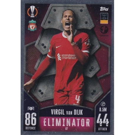 Virgil van Dijk Eliminator 1st Edition 87