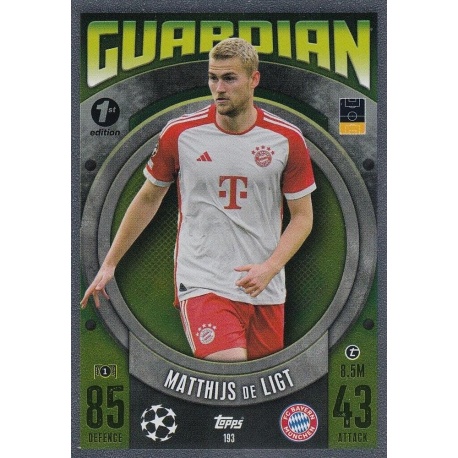 Matthijs de Ligt Guardian 1st Edition 193