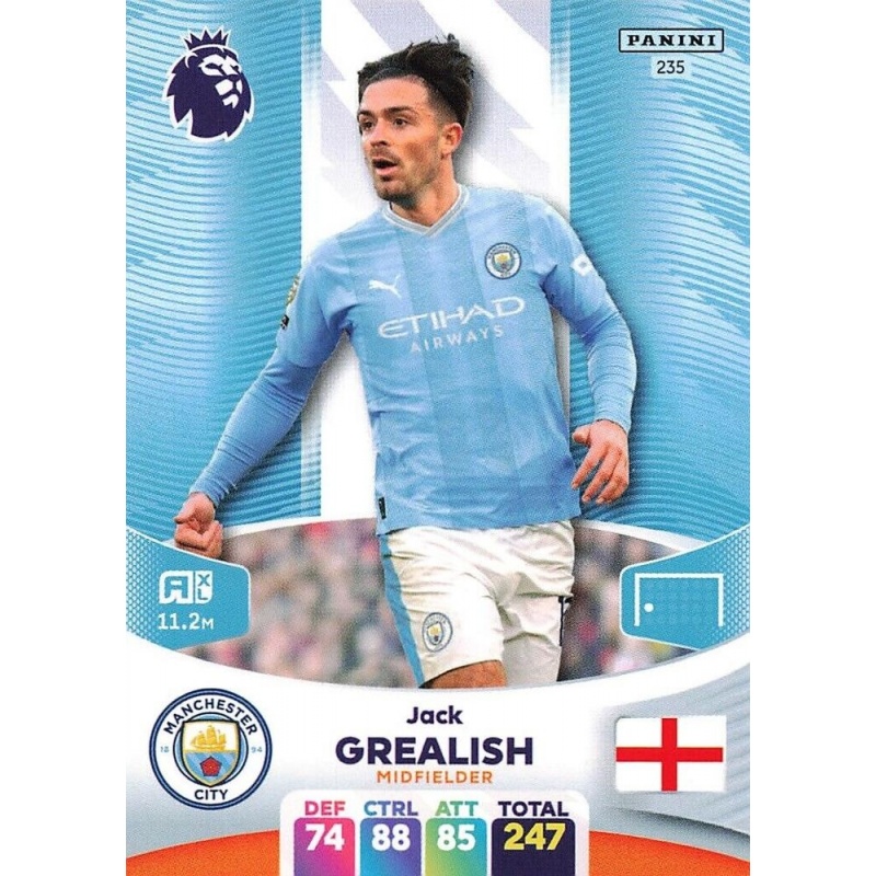 Sale Cards Jack Grealish Manchester City Adrenalyn XL Premier 