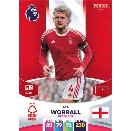 Joe Worrall Nottingham Forest 282