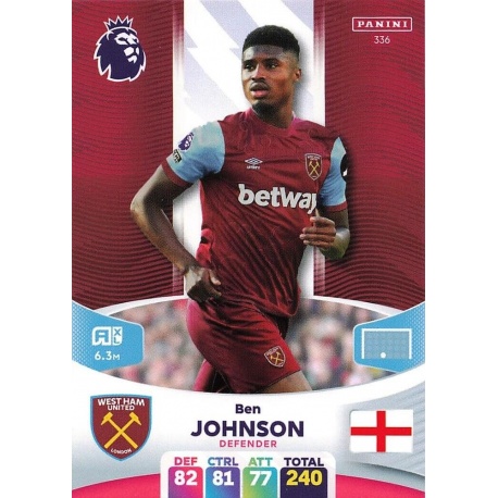 Ben Johnson West Ham United 336