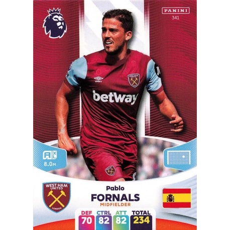 Pablo Fornals West Ham United 341