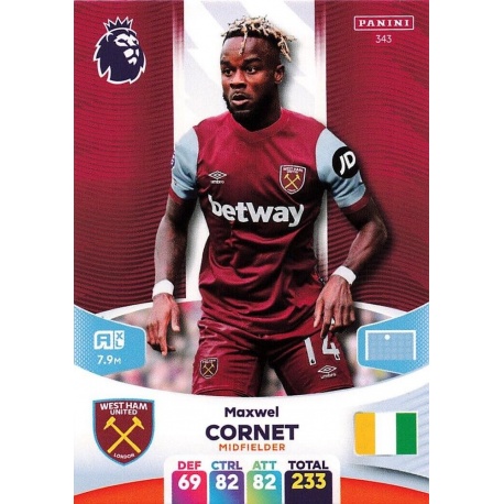 Maxwel Cornet West Ham United 343