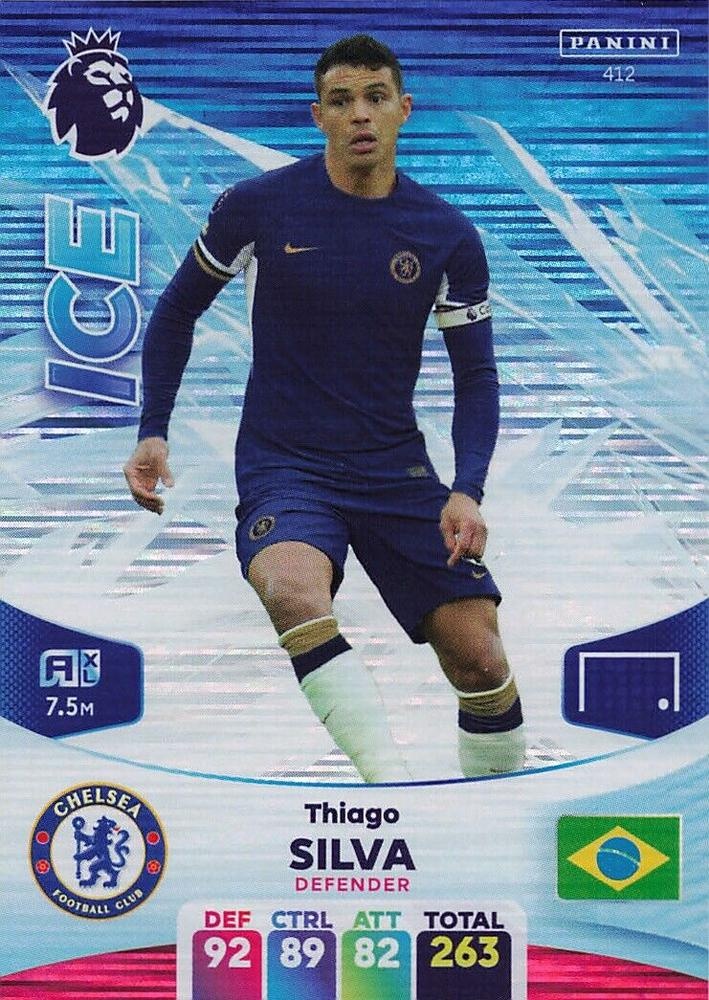 Sale Cards Thiago Silva Ice Panini Adrenalyn XL Premier League 2023/24