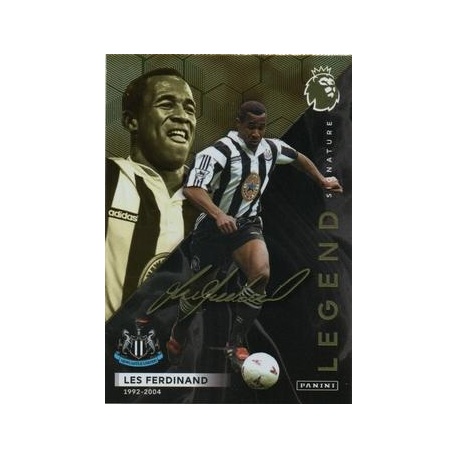 Les Ferdinand Limited Edition Legends Gold Foil Signature Newcastle United