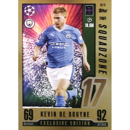 Sale Cards Kevin De Bruyne Manchester City Squadzone Exclusive Edition ...