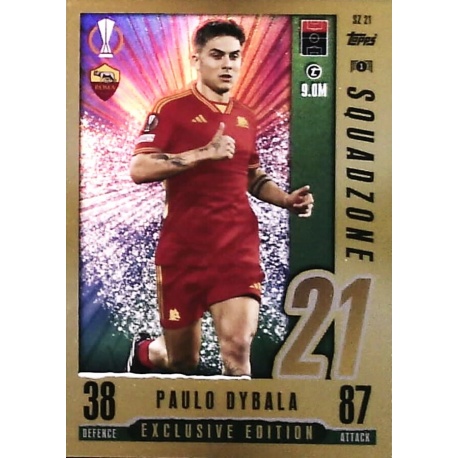 Offer Soccer Cards Paulo Dybala AS Roma Squadzone Exclusive 