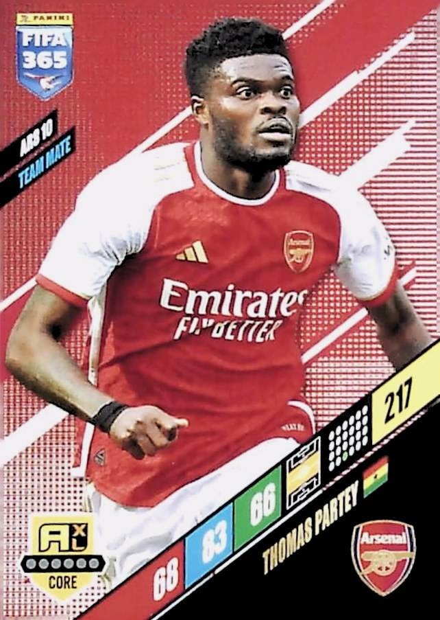 Offer Soccer Cards Thomas Partey Arsenal Adrenalyn XL Fifa 365 