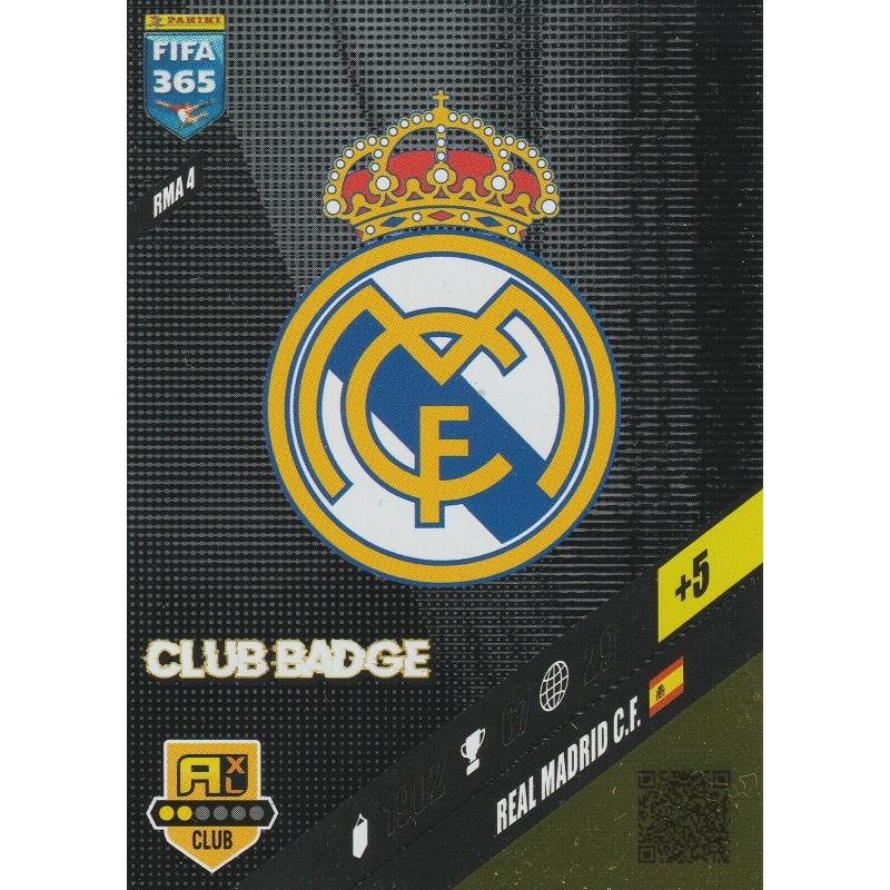 PANINI FIFA 365 2024 Pegatinas 173 Real Madrid Logo Escudo EUR 1