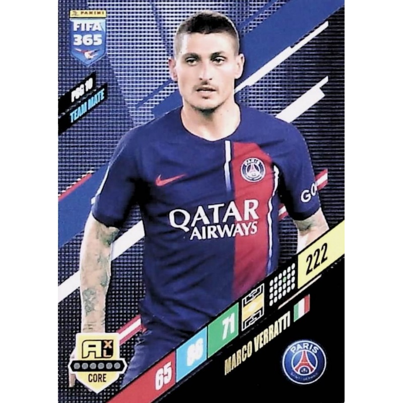 Soccer Cards Marco Verratti Psg Adrenalyn Xl Fifa 365 2024 