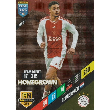 Devyne Rensch Homegrown AFC Ajax AJA 15