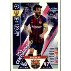 Lionel Messi UCL Centurion UP148 Match Attax Champions 2018-19