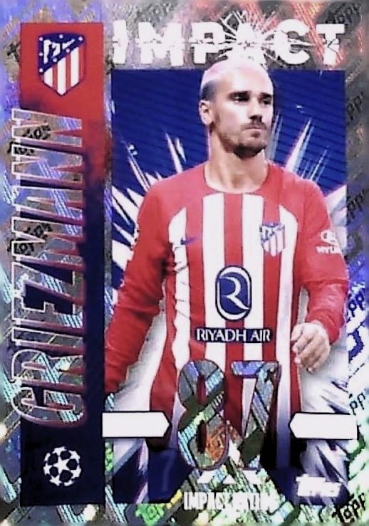 GRIEZMANN EXTRA GOLD ATHLETIC MADRID CHROME LA LEAGUE ESTE 2023-24  SANDWICHES 23